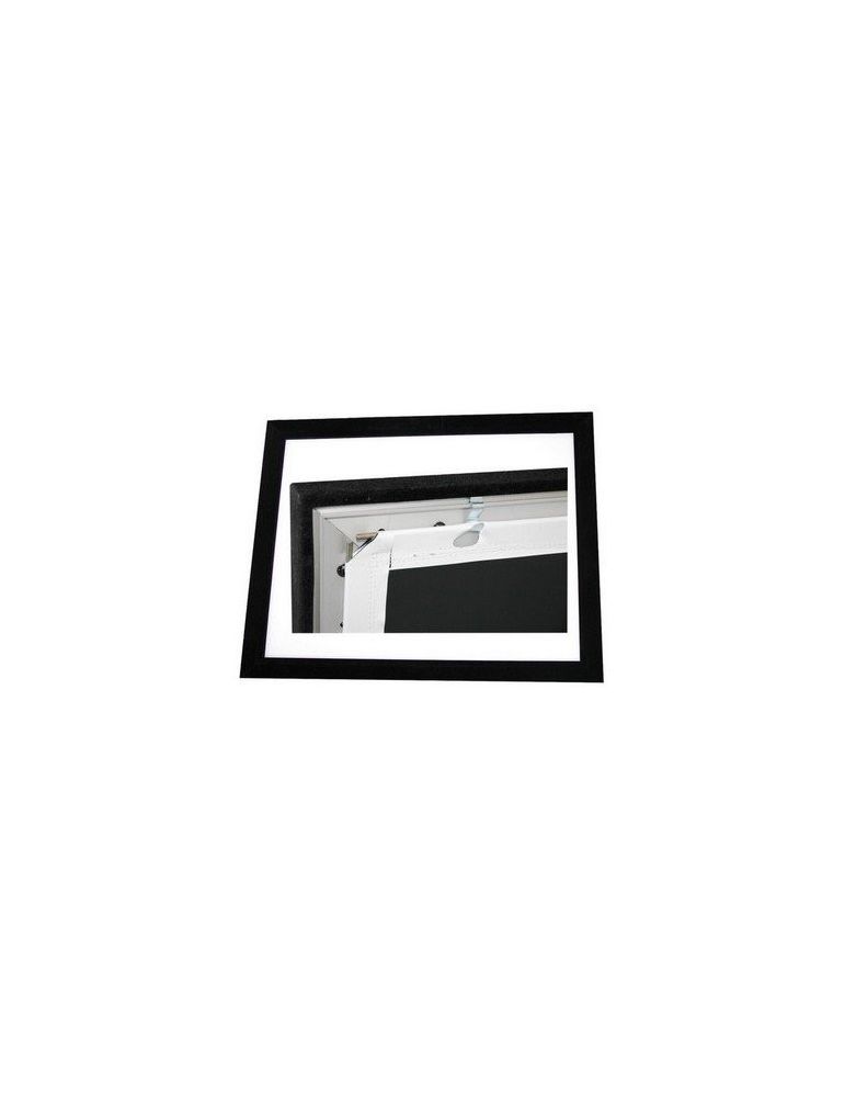 Ecran ORAY CADRE HOME CINEMA HC - Format 16/9 - toile blanc mat - 152x270 +bords 8cm velours noir - épaisseur 4,5cm - Videoson.e