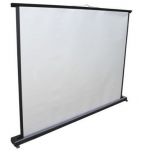 Ecran portable ORAY MINISCREEN - toile blanc mat + cadrage latéral noir - Format 4/3 - 64x81cm - Videoson.eu