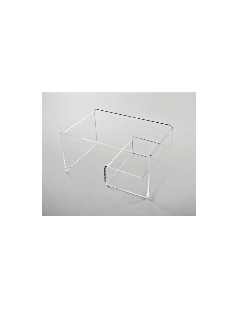 Petite table plexiglas escargot 60x40 hauteur 30cm - videoson.eu