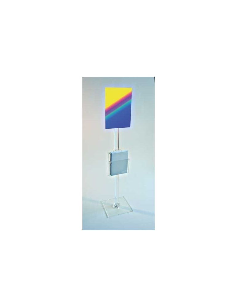 Chevalet de signalisation plexiglas cristal A3 vertical - videoson.eu